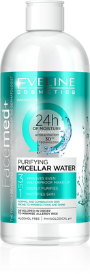 Eveline Facemed+ Oczyszczający Płyn Micelarny 3w1 400ml