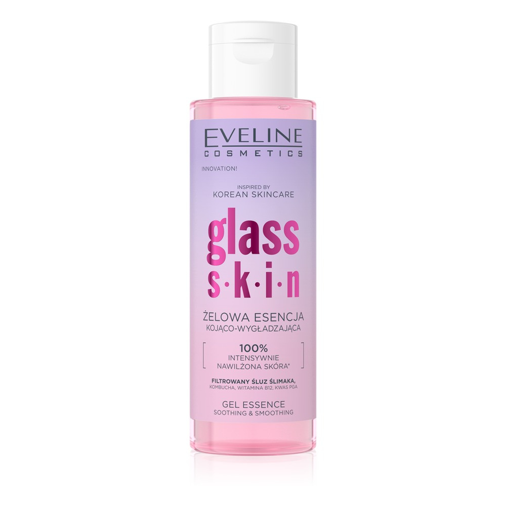 Eveline Cosmetics Glass Skin Żelowa Esencja Kojąco-Wygładzająca 110ml