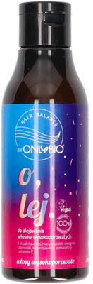 OnlyBio Hair Balance Wegański Olej do Olejowania Włosów Wysokoporowatych 150ml
