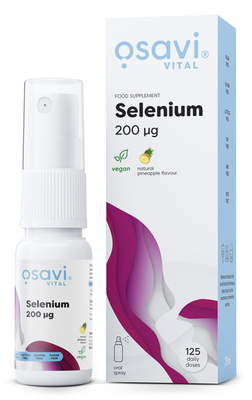 Osavi Selen w Sprayu 200mcg Ananasowy 25 ml na Odporność i Zdrowe Włosy