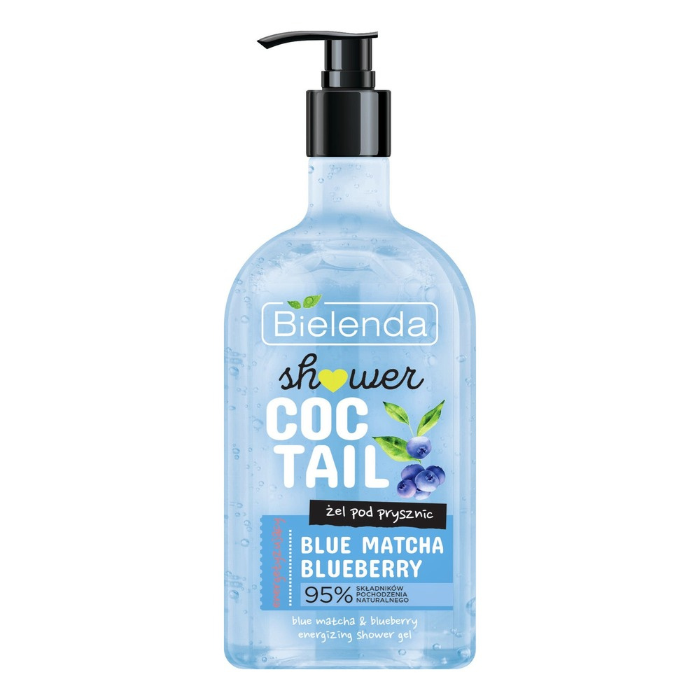 Bielenda Shower Coctail Żel pod Prysznic Energetyzujący Blue Matcha & Blueberry 400ml