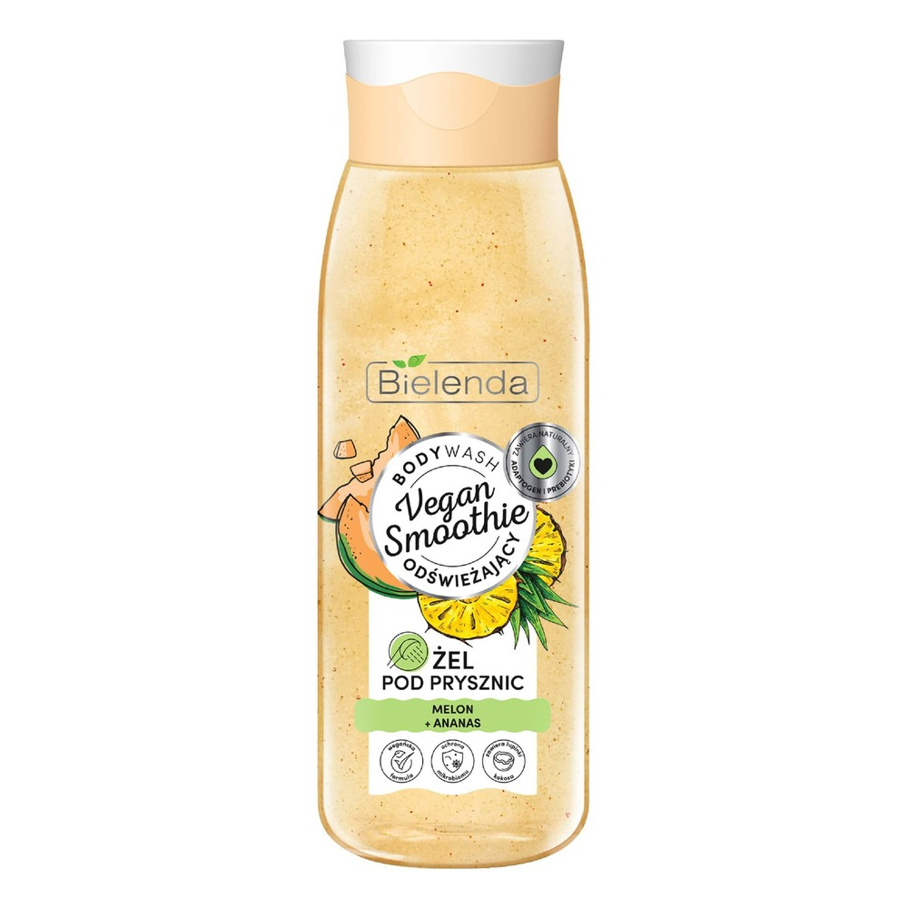 Bielenda Vegan Smoothie Odświeżający Żel pod Prysznic Melon Ananas 400ml