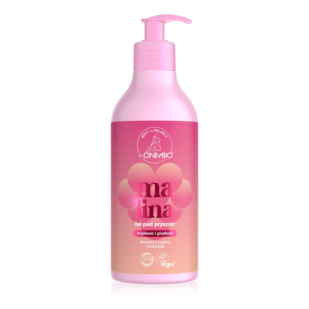 OnlyBio Regenerujący Żel pod Prysznic z Ekstraktem z Maliny Nordyckiej 400ml