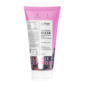 So!Flow Maska Koloryzująca Różowe Refleksy do Włosów Blond 200ml Best Before 15.10.26