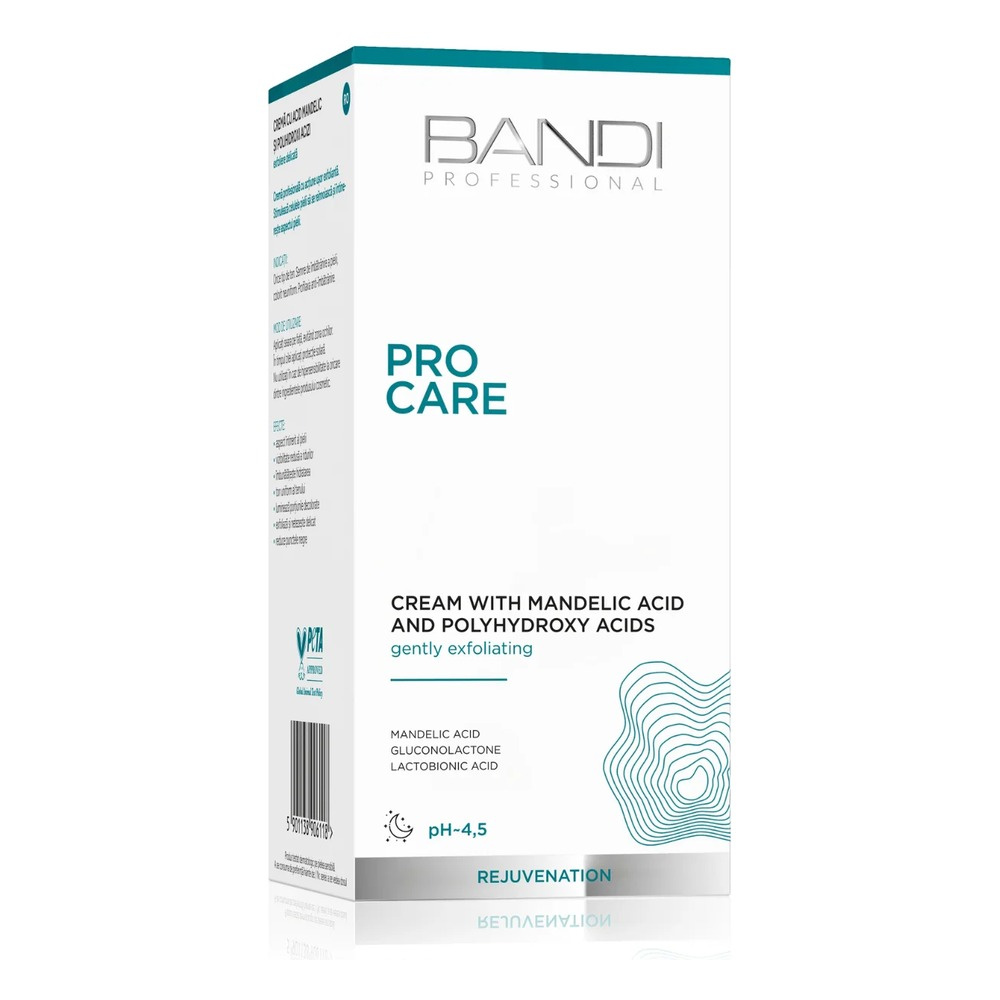 Bandi Professional Pro Care Krem z Kwasem Migdałowym i Polihydroksykwasami Delikatnie Złuszczający 50ml