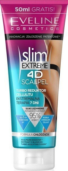 Eveline Slim Extreme 4D Scalpel Potrójnie Skoncentrowany Turbo Reduktor Cellulitu 250ml