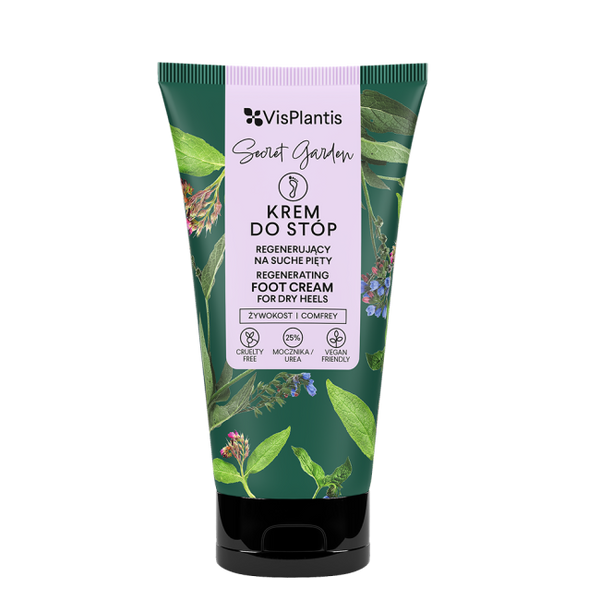 Vis Plantis Regenerujący Krem do Stóp z Żywokostem i Mocznikiem na Suche Pięty 75ml