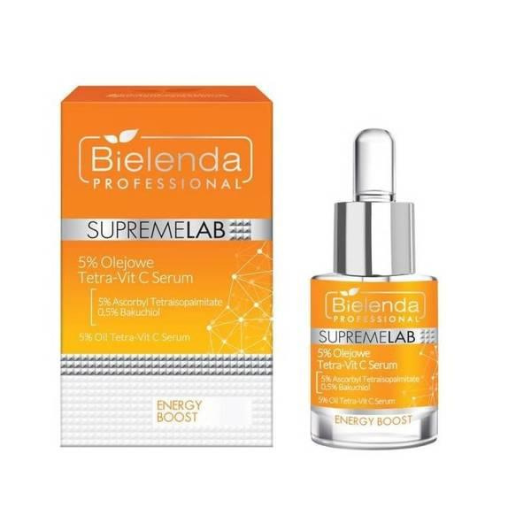 Bielenda Professional SupremeLab Energy Boost Olejowe 5% Tetra-Vit C Serum 15ml