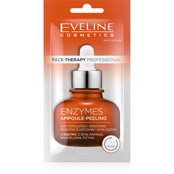 Eveline Face Therapy Professional Ampoule-Peeling Żelowy Peeling Enzymatyczny dla każdego Rodzaju Skóry 8ml