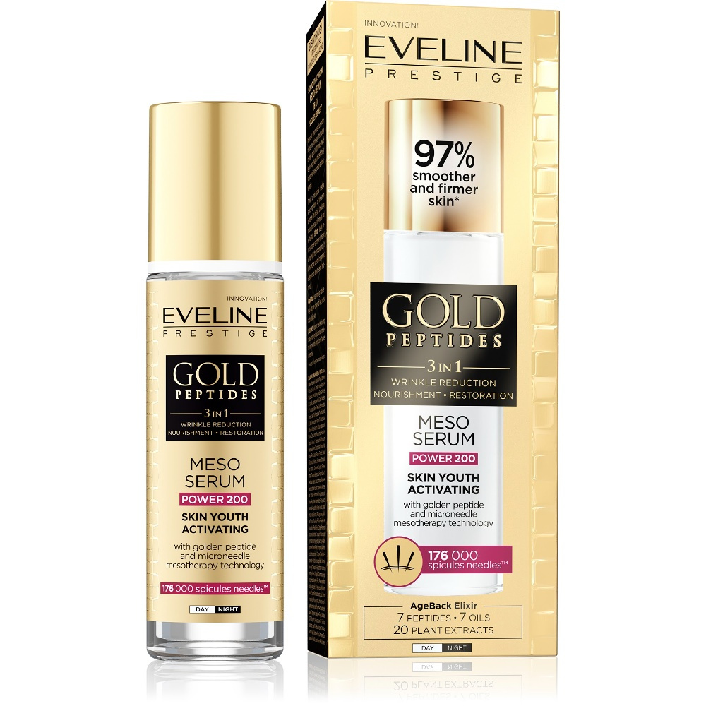 Eveline Gold Peptides Meso Serum Power 200 serum aktywujące młodość skóry 30 ml