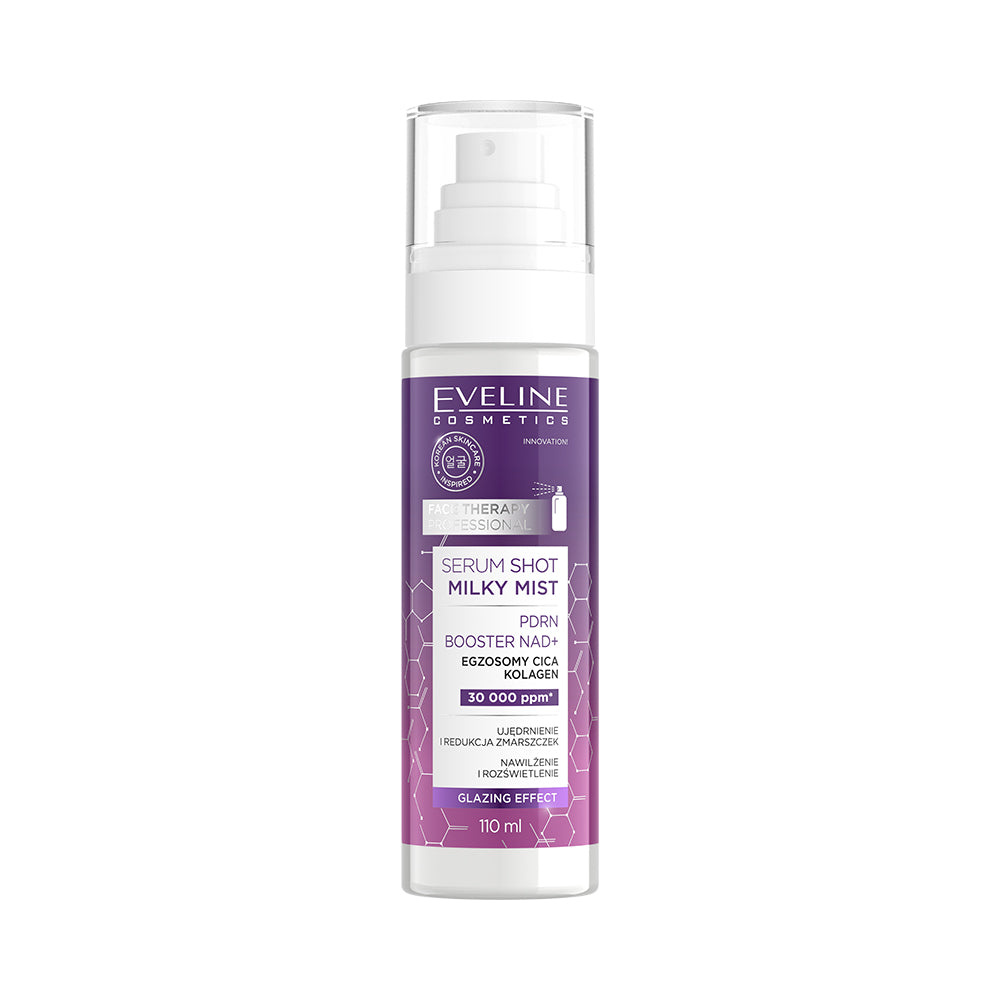 Eveline Serum Shot serum do twarzy mleczna mgiełka PDRN Booster NAD+ 110 ml