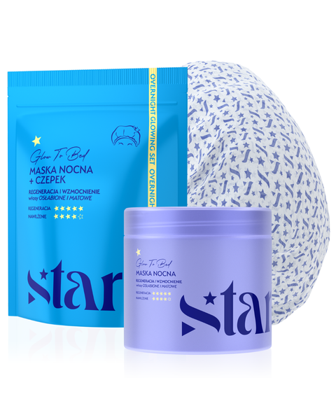 Stars Glow To Bed Nocna Maska Regenerująca z Czepkiem 200ml