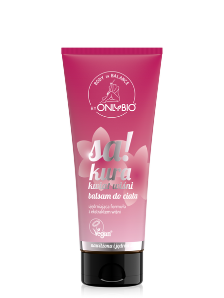 OnlyBio Body in Balance Nawilżajacy Balsam do Ciała Sakura Kwiat Wiśni 200ml