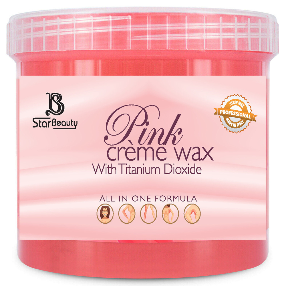Star Beauty Professional Pink Kremowy Wosk do Depilacji Ciała z Dwutlenkiem Tytanu 450ml