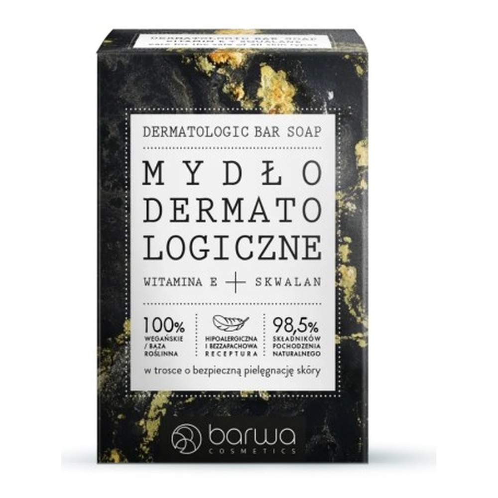 Barwa Hipoalergiczne Mydło Dermatologiczne Premium z Witaminą E i Skwalanem 100g