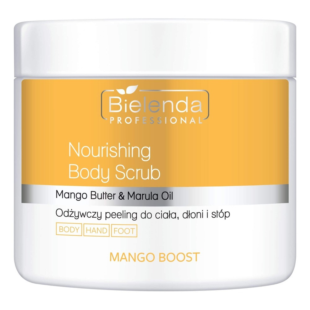 Bielenda Professional Mango Boost Odżywczy Peeling do Ciała Dłoni i Stóp 550g