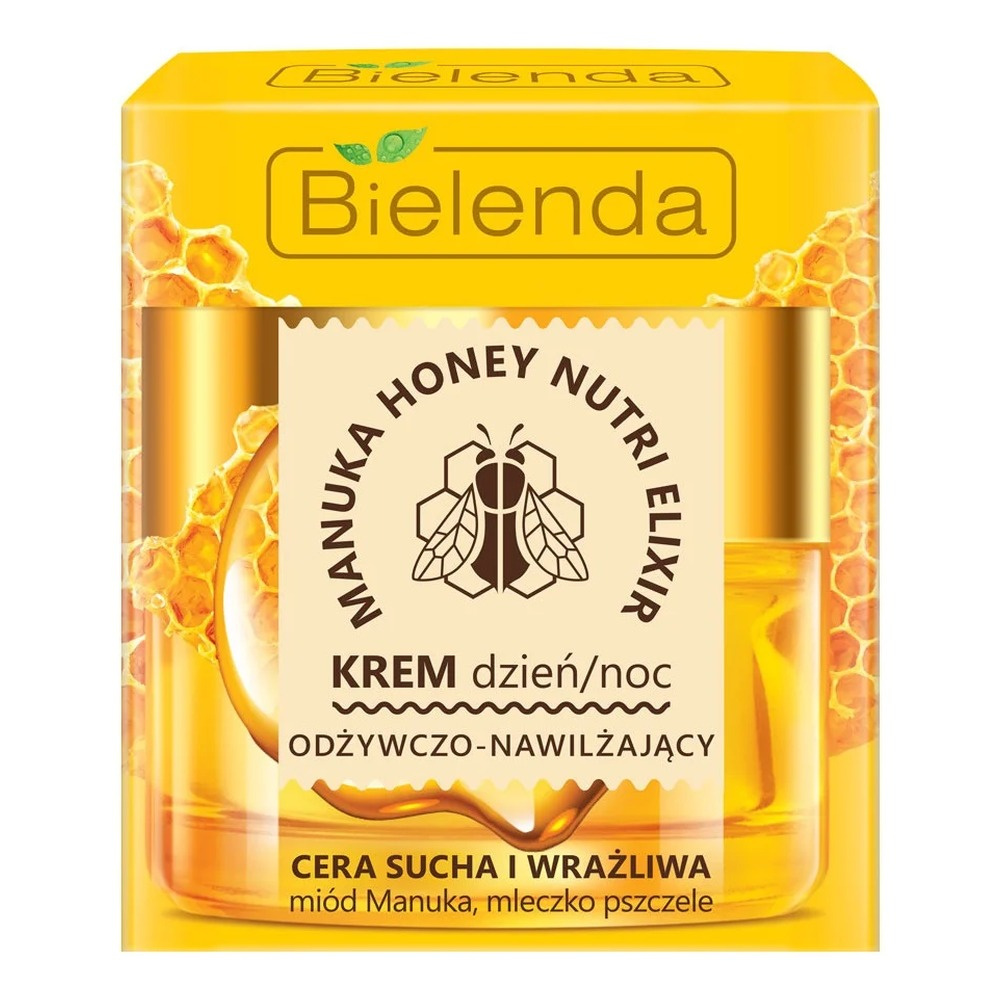 Bielenda Manuka Honey Nutri Elixir Odżywczy Nawilżający Krem na Dzień i na  Noc 50ml
