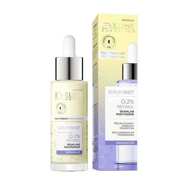 Eveline Serum Shot 0,2% Retinol Przeciwzmarszczkowe Serum do Twarzy Szyi i Dekoltu 30ml