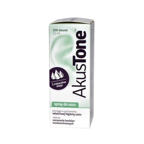 Aflofarm AkusTone Spray do Higieny Uszu i Woskowiny 15ml