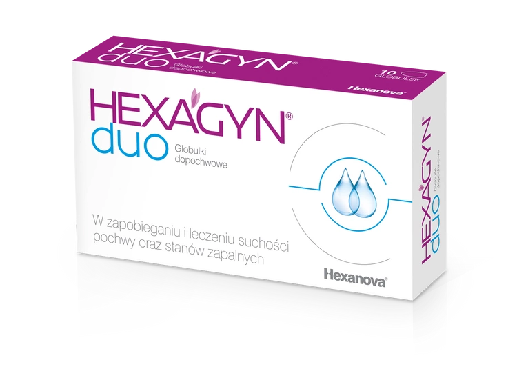 Hexagyn Duo Kwas Hialuronowy + Kwas Mlekowy 10 Globulek