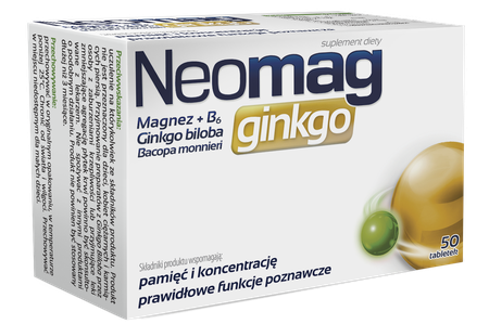  Neomag Ginkgo na Pamięć i Koncentrację 50 Tabletek