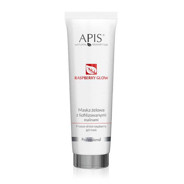 Apis Professional Raspberry Glow Maska Żelowa z Liofilizowanymi Malinami dla Skóry Suchej i Odwodnionej 100ml