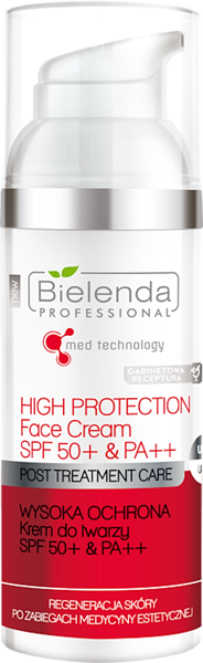 Bielenda Professional Med Technology Krem do twarzy o Wysokiej Ochronie SPF 50 50ml