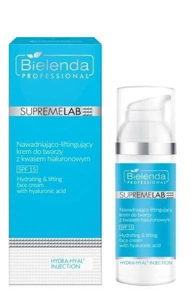 Bielenda Professional Spremelab Hydra-Hyal2 Nawilżająco-Liftingujący Krem do Twarzy z Kwasem Hialuronowym SPF 15 50ml