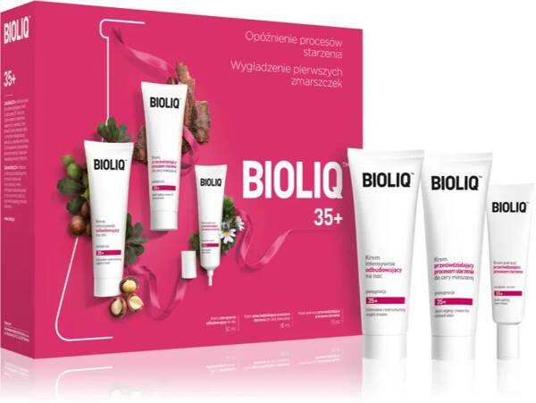 Bioliq 35+ Zestaw Krem do Cery Mieszanej 50ml Krem na Noc 50ml Krem pod Oczy 15ml