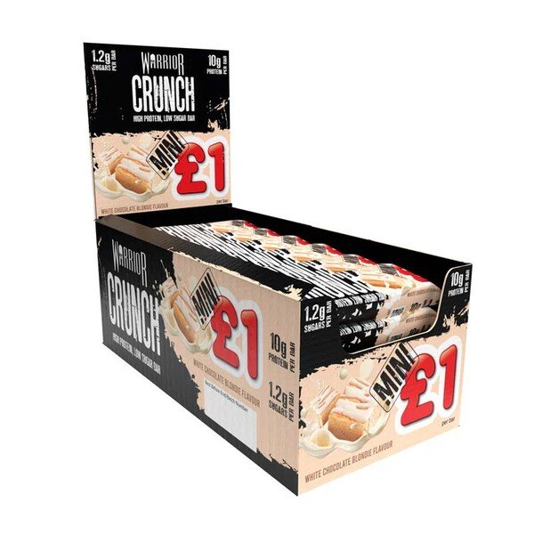 Crunch Bar Mini, White Chocolate Crisp - 24 bars