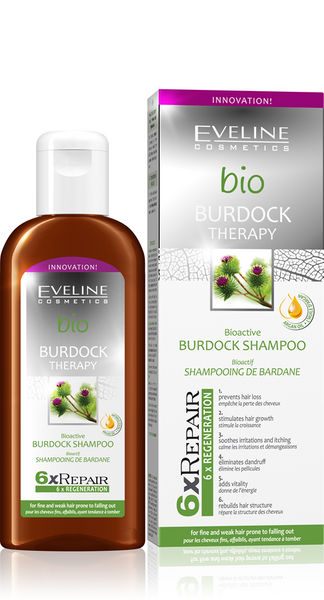 Eveline Bio Burdock Therapy  Łagodzący Szampon do Włosów z Łupieżem 150ml