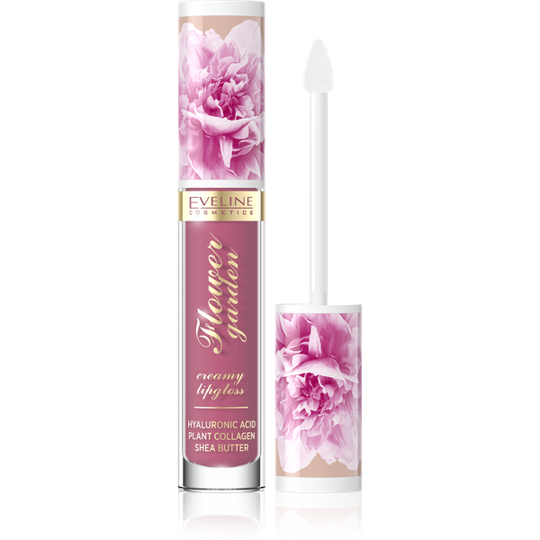 Eveline Flower Garden Kremowy Błyszczyk do Ust Nr 03 Magnolia Charm Vegan 4,5ml