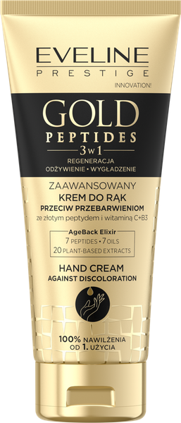 Eveline Gold Peptides 3w1 Zaawansowany Krem do Rąk Przeciw Przebarwieniom 75ml