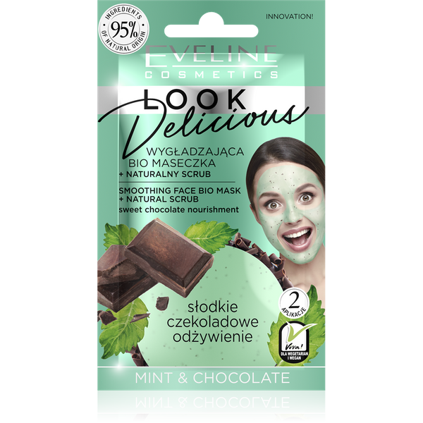 Eveline Look Delicious Bio Maseczka Wygładzająca do Twarzy z Miętą i Czekoladą 10ml