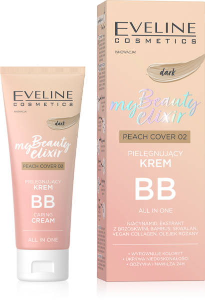 Eveline My Beauty Elixir Pielęgnujący Krem BB All In One Dark Peach Cover Nr 2 30ml