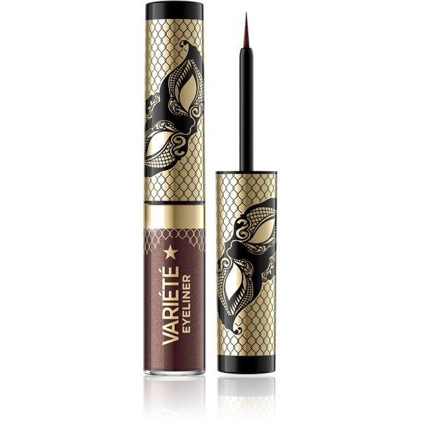 Eveline Variete Wodoodporny Kolorowy Eyeliner w Kałamarzu Nr 02 Shiny Brown 4ml