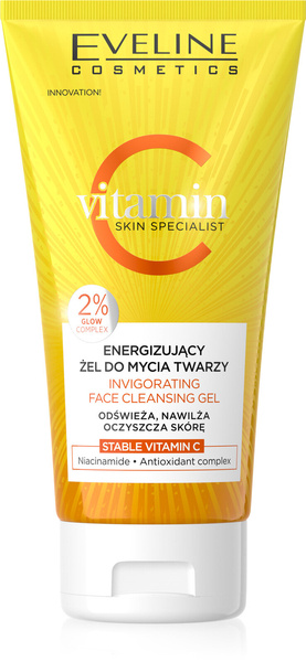 Eveline Vitamin C Skin Specialist Energizujacy Żel do Mycia Twarzy dla każdego Rodzaju Skóry 150ml 