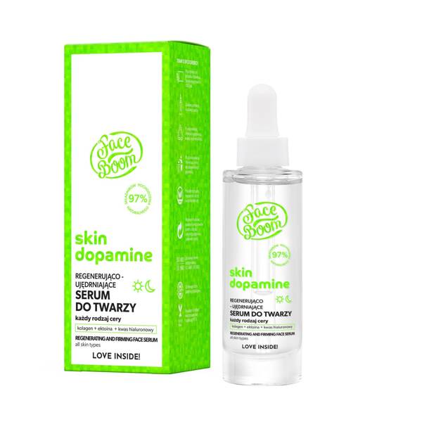 FaceBoom Skin Dopamine Regenerująco - Ujędrniające Serum do Twarzy dla Każdego Rodzaju Skóry 30ml