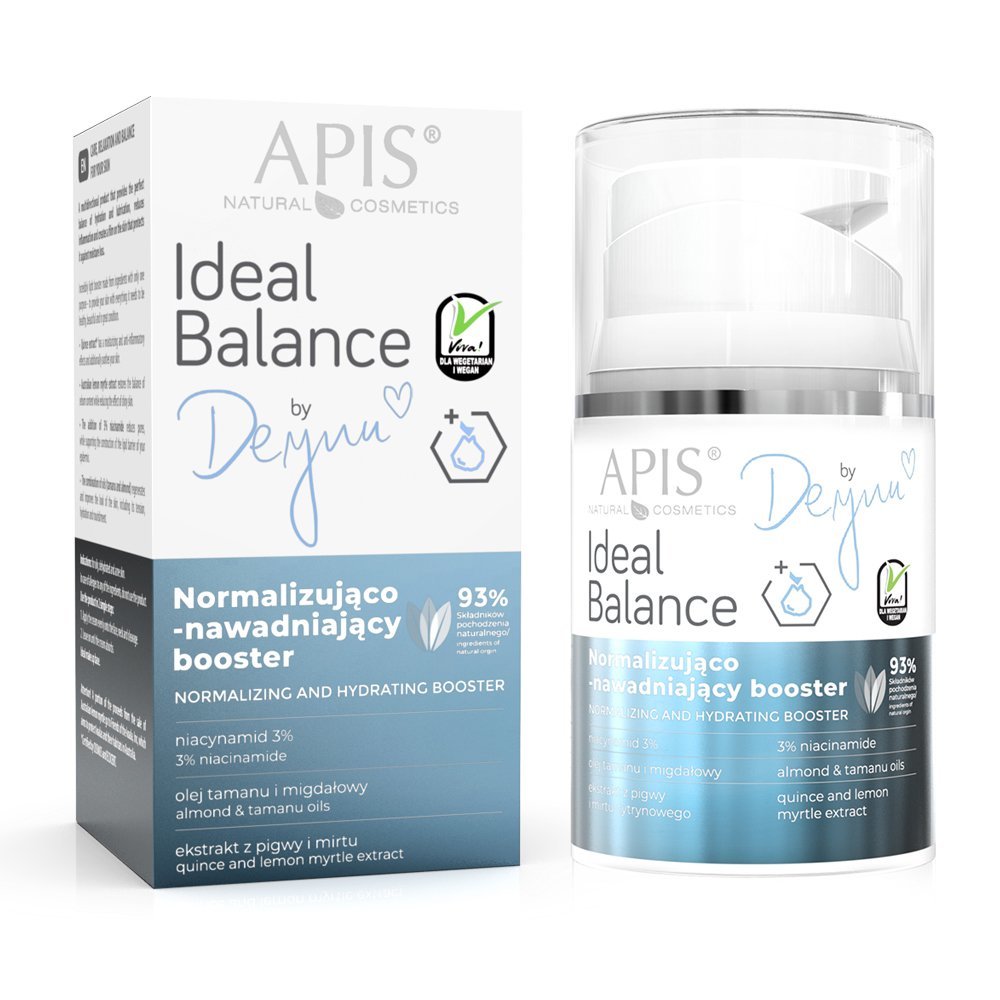 Apis Ideal Balance by Deynn Normalizująco-Nawadniąjacy Booster dla Skóry Tłustej i Problematycznej 50ml