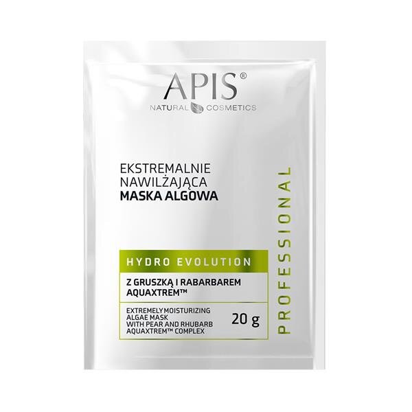 Apis Professional Hydro Evolution Ekstremalnie Nawilżająca Maska Algowa z Gruszką i Rabarbarem dla Cery Odwodnionej 20g 