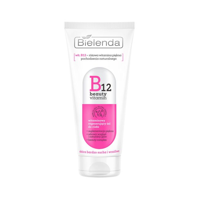 Bielenda B12 Beauty Vitamin Witaminowy Regenerujący Żel do Ciała  dla Skóry Bardzo Suchej i Wrażliwej 200ml