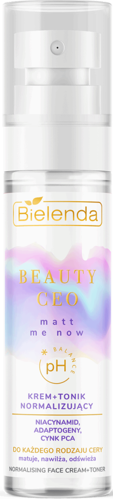 Bielenda Beauty Ceo Matt Me Now Normalizujący Krem Tonik dla Każdego Rodzaju Cery 75ml