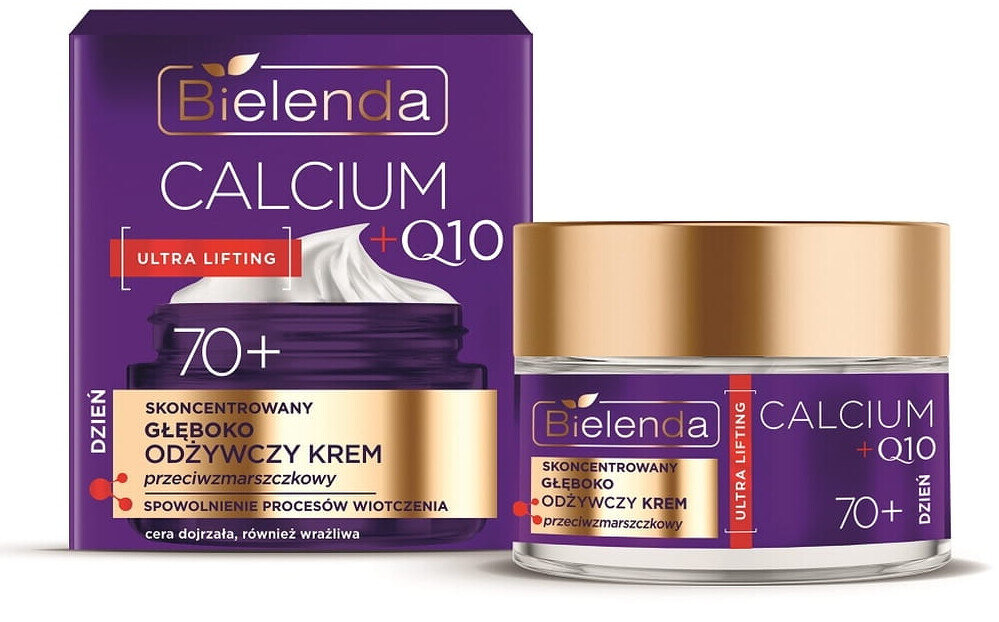 Bielenda Calcium + Q10 Skoncentrowany Głęboko Odżywczy Krem Przeciwzmarszczkowy 70+ na Dzień 50ml