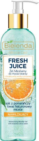 Bielenda Fresh Juice Nawilżający Żel Micelarny do Mycia Twarzy Pomarańcza 190ml