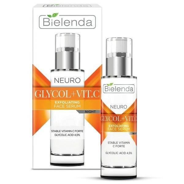 Bielenda Neuro Glicol Eksfoliujące Neuromimetyczne Serum Odmładzające na Noc z Witaminą C 30ml Best Before 30.06.24