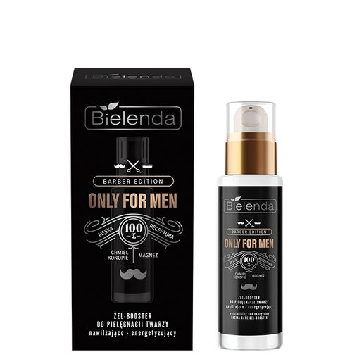 Bielenda Only for Men Barber Edition Nawilżająco-Energetyzujący Żel-Booster do Pielęgnacji Twarzy 30ml