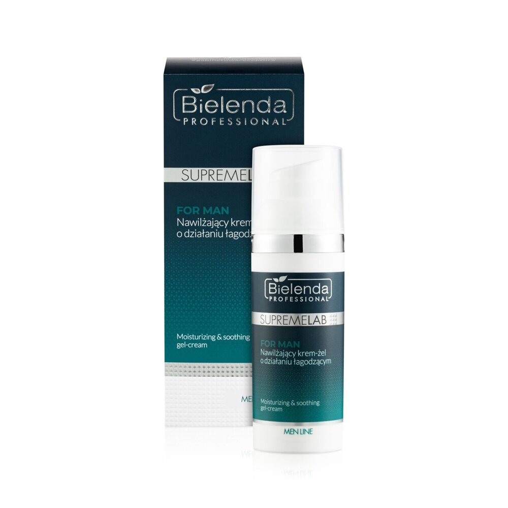 Bielenda Professional SupremeLab Men Line Nawilżający Krem-Żel o Działaniu Łagodzącym dla Skóry Wrażliwej i Odwodnionej 50ml