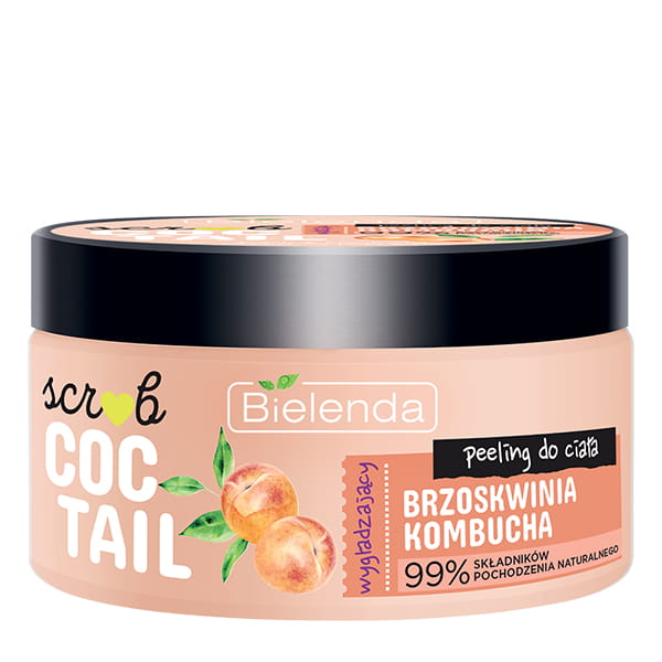 Bielenda Scrub Coctail Wygładzający Peeling do Ciała Brzoskwinia & Kombucha 350g