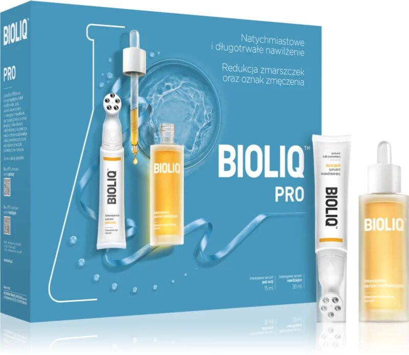 Bioliq Pro Zestaw Intensywne Serum Nawilżające 30ml i Intensywne Serum pod Oczy 15ml