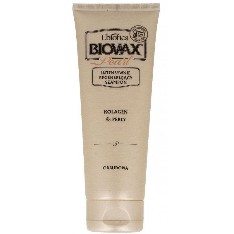 Biovax Glamour Pearl Intensywnie Regenerujący Szampon Kolagen & Perły 200ml